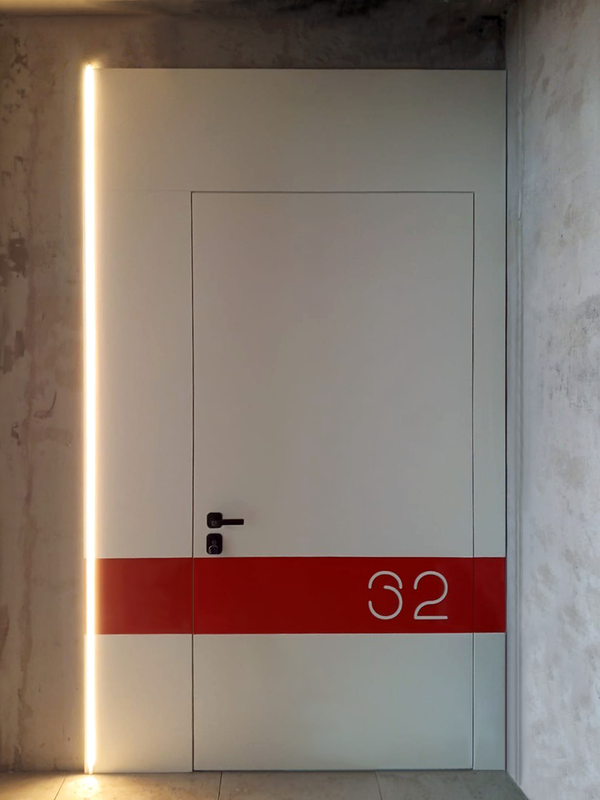 Противопожарные двери со скрытыми петлями